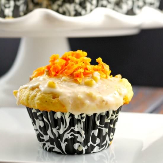 Glazed Carrot Cake Doughnut Muffins