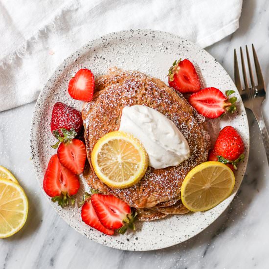 Vegan Lemon Spelt Pancakes