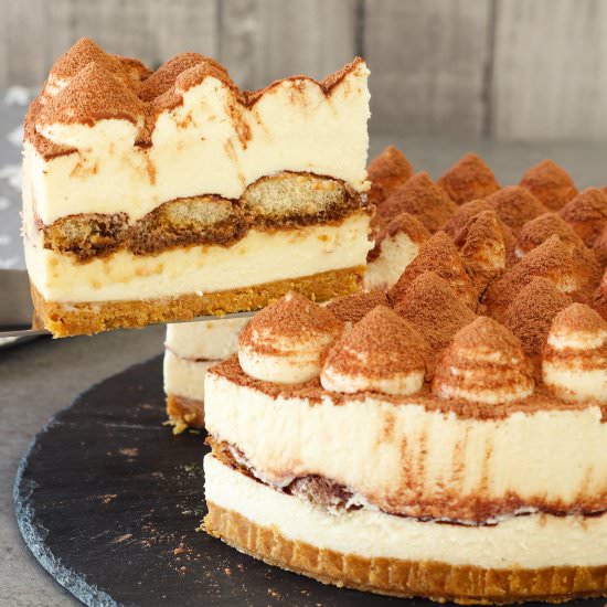 No-Bake Tiramisu Cheesecake