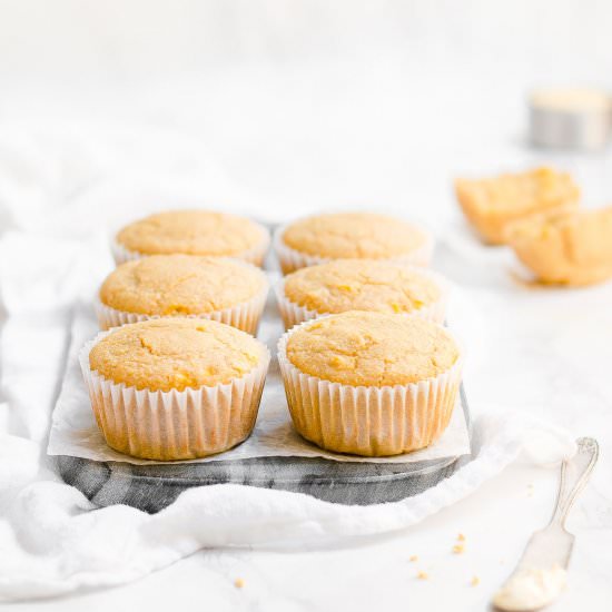 Ultimate Healthy Cornbread Muffins