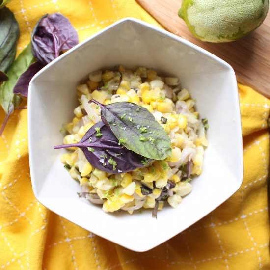 Coconut creamed corn