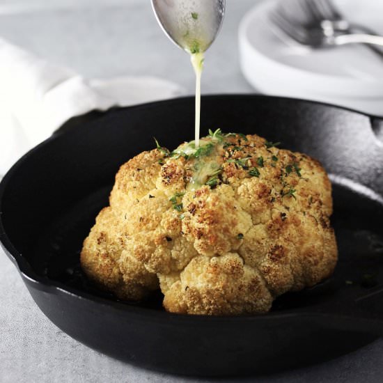 Whole Roasted Cauliflower