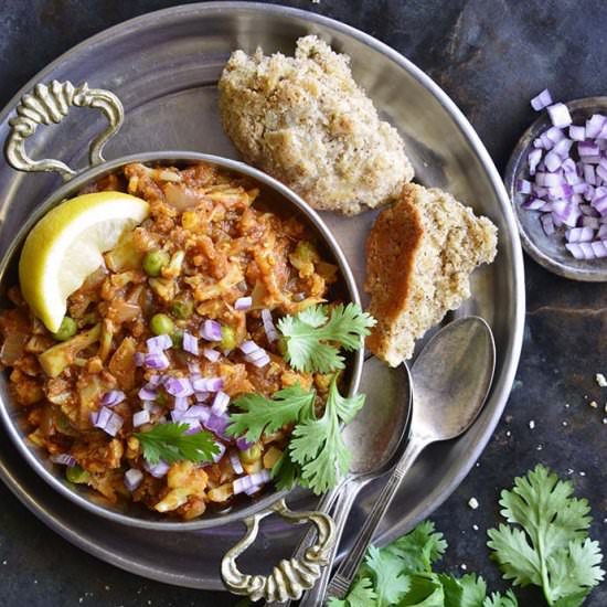 Instant Pot Cauliflower Pav Bhaji