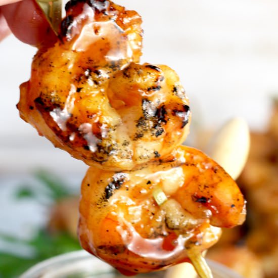 Easy Barbecue Grilled Shrimp