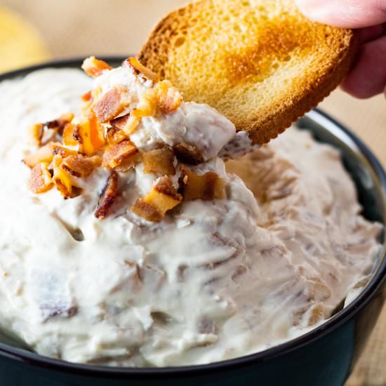 Caramelized Onion Bacon Dip