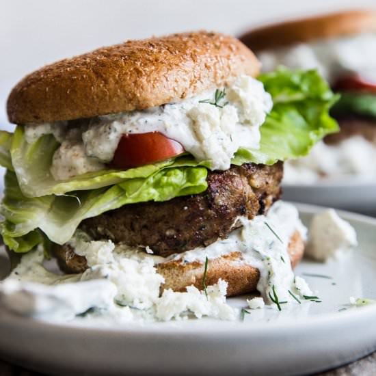 Mediterranean Turkey Burger