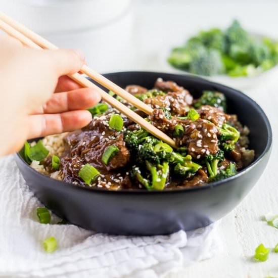 Healthy Instant Pot Mongolian Beef