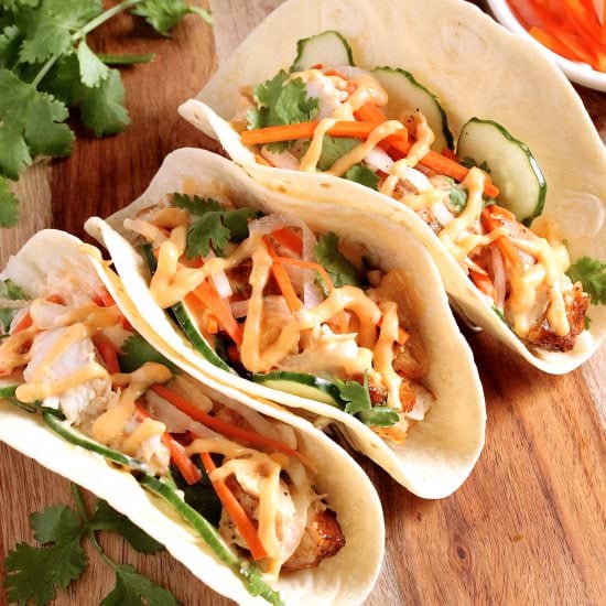 SWORDFISH TACO WITH SPICY LEMONGRASS
