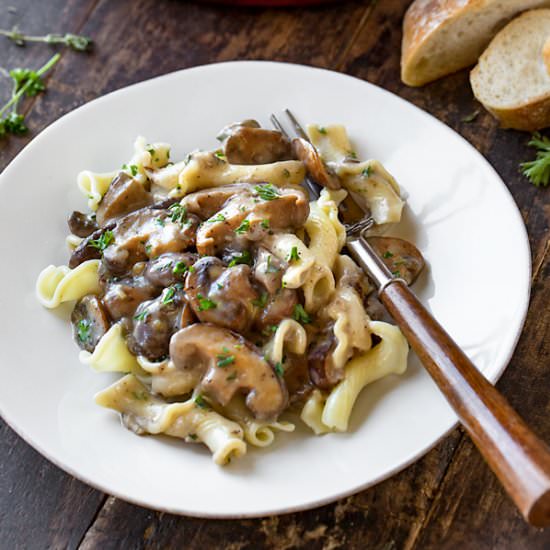 Mushroom Stroganoff