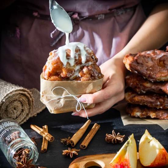 Glazed Apple Fritters