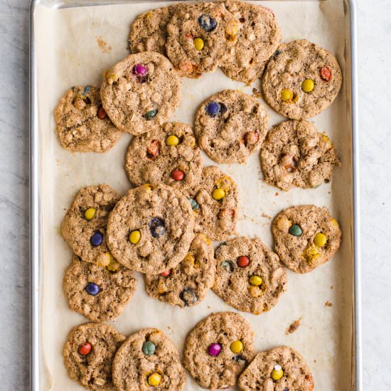 Almond Butter Monster Cookies