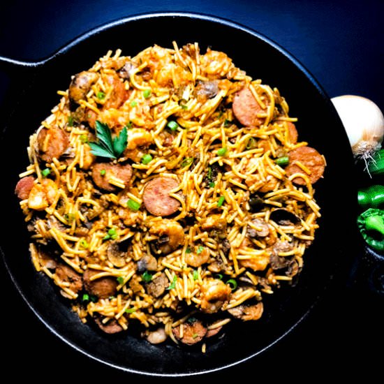 Shrimp and Sausage Pastalaya
