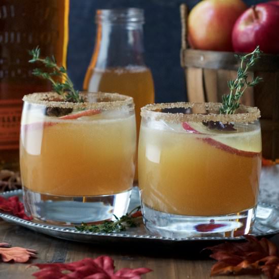 Bourbon Apple Cider Cocktail