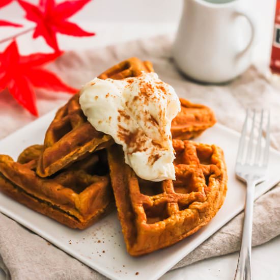 Pumpkin Spiced Waffles