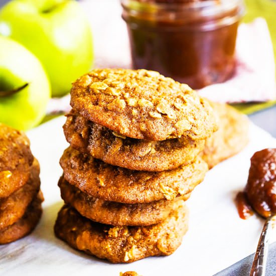 Apple Butter Oatmeal Cookies