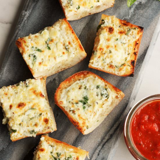 Cheesy Garlic Crack Bread