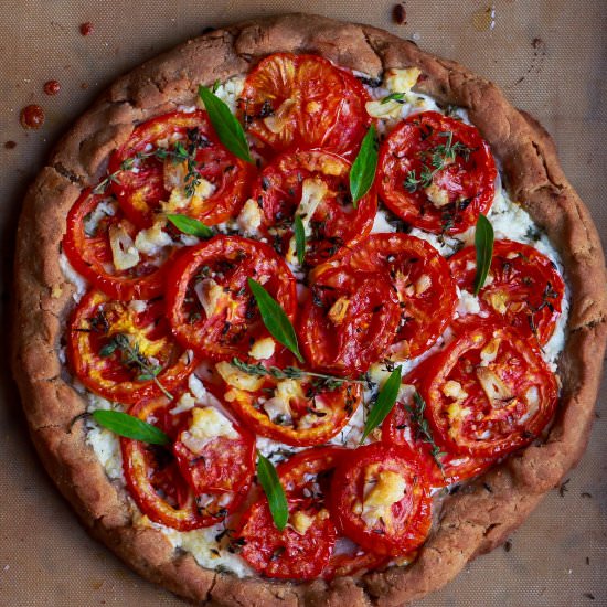 Glutenfree Tomato Feta Tart