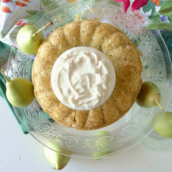 Pear Cake with Olive Oil
