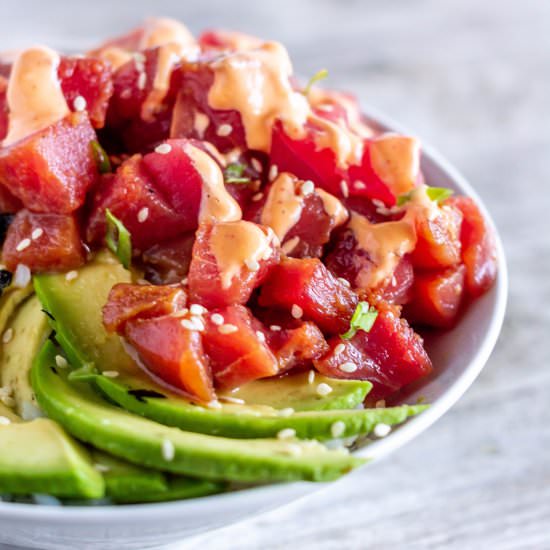 Ahi Tuna Poke Bowl