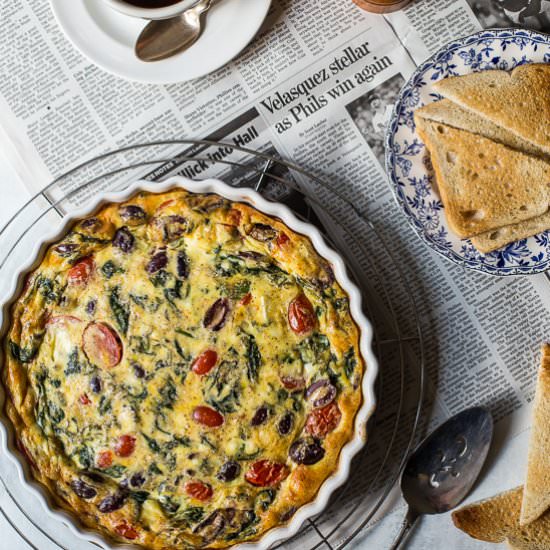 Greek Omelet Egg Bake