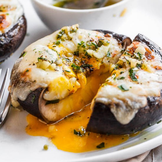 Cheesy Stuffed Portobello Mushrooms