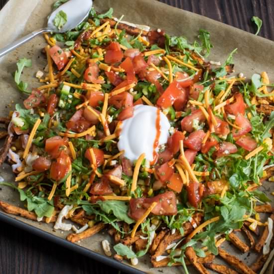 Sweet Potato Sheet Pan Nachos