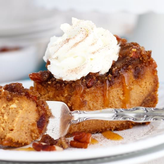 Pumpkin Pecan Cheesecake