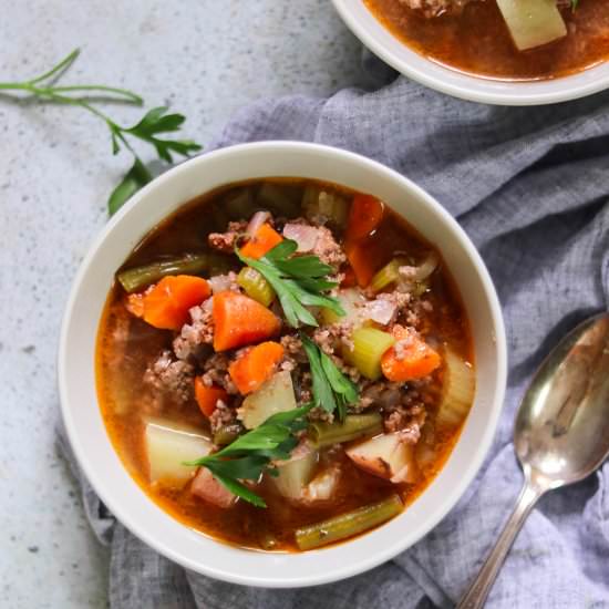 Instant Pot Paleo Hamburger Soup