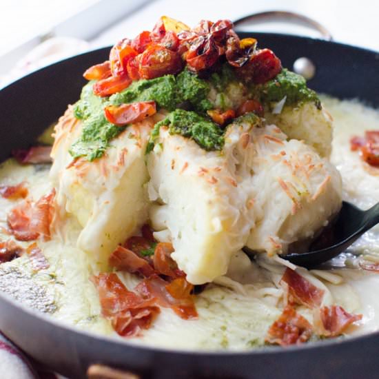 Baked Cauliflower with Béchamel