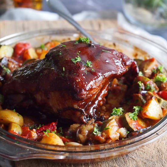 Coca cola glazed pork ribs