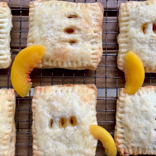 Baked Peach Pop Tarts (Vegan)