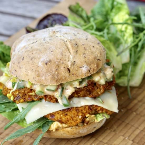 Vegan Sweetpotato Burger