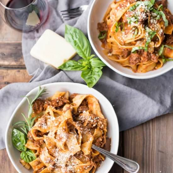 Instant Pot Lamb Ragu