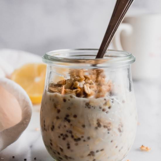 Lemon Honey Overnight Oats