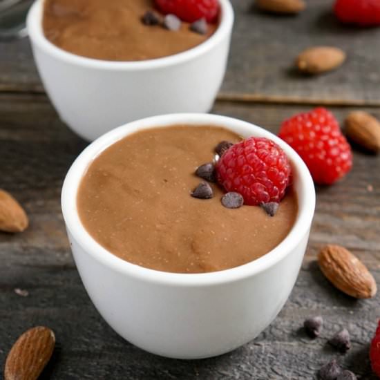 Chocolate Almond Milk Pudding