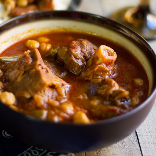 Tunisian Lamb Stew Mermez