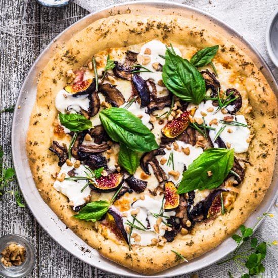 Mushroom Fig Pizza