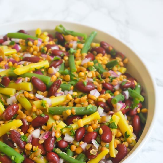 Bean Salad with Lentils