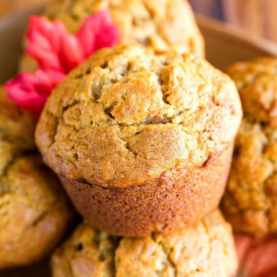 Small-Batch Banana Pumpkin Muffins