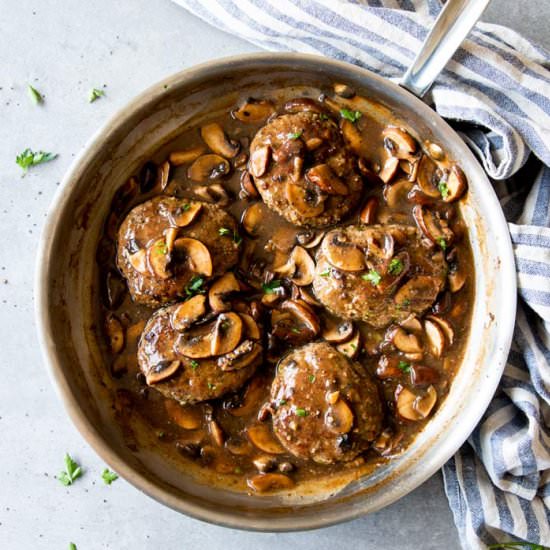 Salisbury Steak with Mushroom Gravy