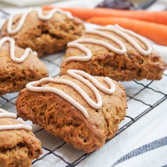 Carrot cake scones