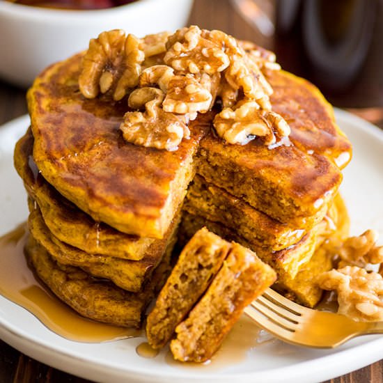 Amazing Pumpkin Pancakes for Two