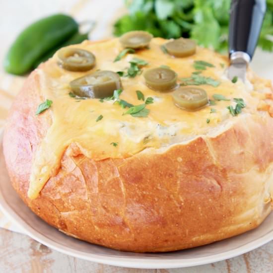 Jalapeno Popper Bread Bowl