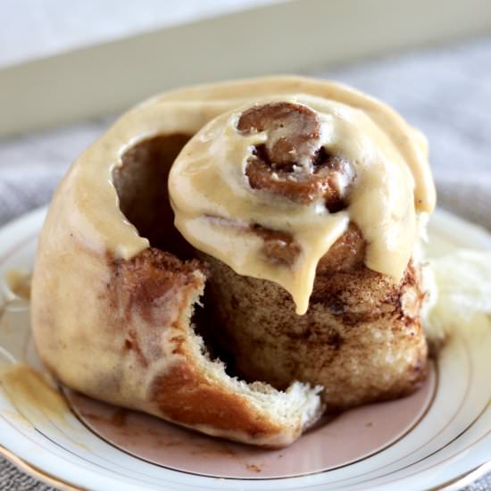 Pumpkin Cream Cheese Cinnamon Rolls
