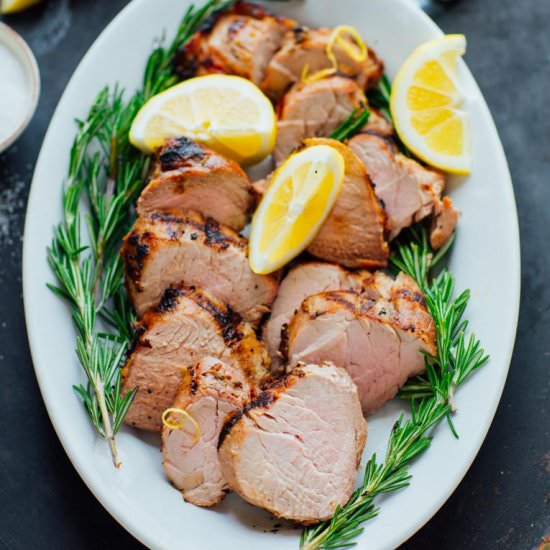 easy lemon garlic pork tenderloin