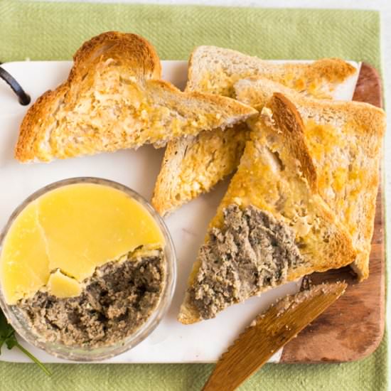 Garlic mushroom pate