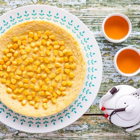 Steamed Sweet Corn Cake