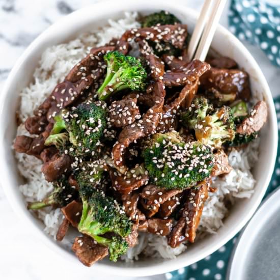 Sesame Beef and Broccoli