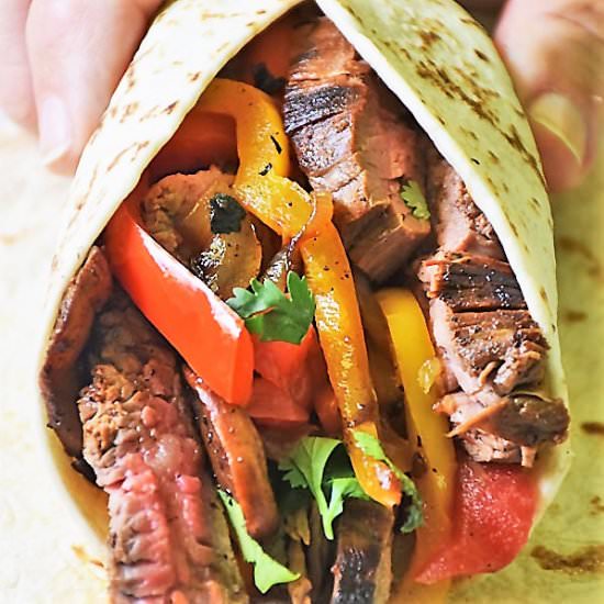 Flank Steak Fajitas Recipe