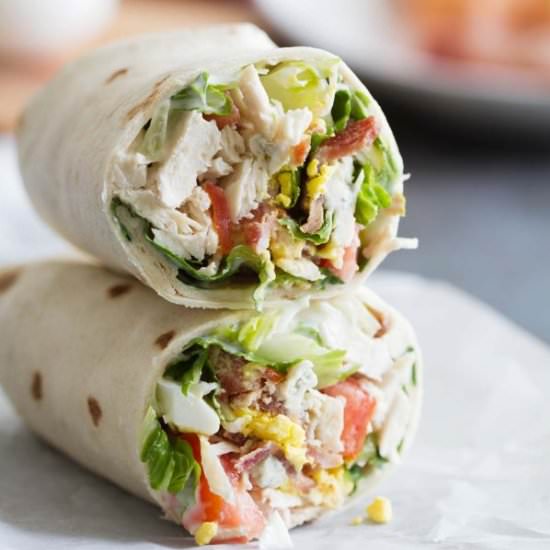 Chicken Cobb Salad Wraps